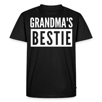 GRANDMA'S BESTIE - Men's Premium Organic T-Shirt - black - Front - Nico (187cm)