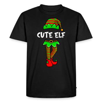 Mignon Elfe Douce Elfe Petite amie Elfe Femme - T-shirt Premium bio Homme - noir - Devant - Nico (187cm)
