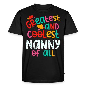 Vous êtes l’assistante maternelle la plus incroyable et la plus cool - T-shirt Premium bio Homme - noir - Devant - Nico (187cm)
