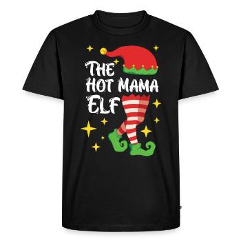 La mère elfe elfe - T-shirt Premium bio Homme - noir - Devant - Nico (187cm)