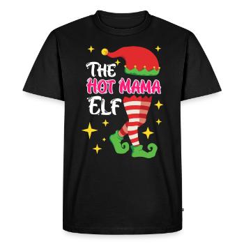 La mère elfe elfe - T-shirt Premium bio Homme - noir - Devant - Nico (187cm)