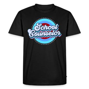 Inclusion du soutien scolaire Je suis conseiller scolaire - T-shirt Premium bio Homme - noir - Devant - Nico (187cm)