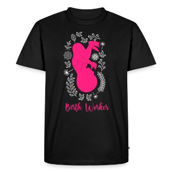 Obstétricien Je suis sage-femme - T-shirt Premium bio Homme - noir - Devant - Nico (187cm)