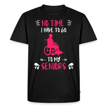 Pas besoin d’aller voir mon infirmière gériatrique principale - T-shirt Premium bio Homme - noir - Devant - Nico (187cm)