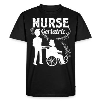 Geriatric Nurse Altenpflegerin Altenpfleger - Men's Premium Organic T-Shirt - black - Front - Nico (187cm)