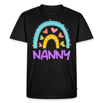 Rainbow Love Je suis assistante maternelle - T-shirt Premium bio Homme - noir - Devant - Nico (187cm)