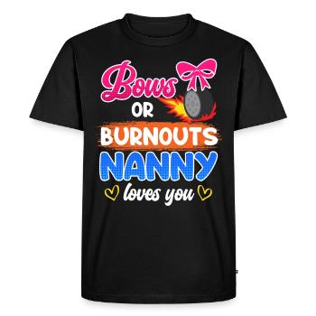 Boucle ou burnout love you childkinder - T-shirt Premium bio Homme - noir - Devant - Nico (187cm)