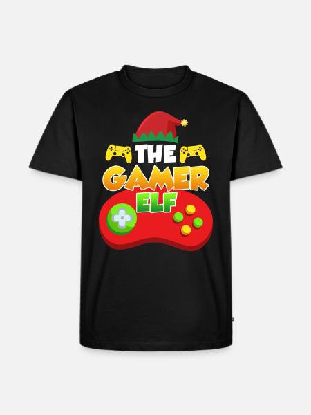 The Gamer Elf Gaming - Men's Premium Organic T-Shirt - black