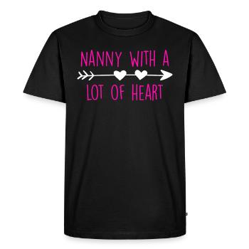 Nounou avec beaucoup de cœur meilleure assistante maternelle - T-shirt Premium bio Homme - noir - Devant - Nico (187cm)