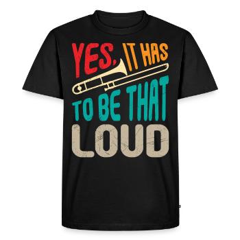 Musicien trompettiste Oui, ça doit être un trombone si fort - T-shirt Premium bio Homme - noir - Devant - Nico (187cm)