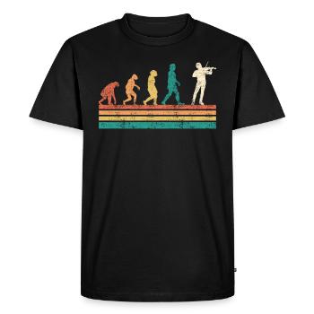 Évolution du musicien Musique classique Parcours vers le violon - T-shirt Premium bio Homme - noir - Devant - Nico (187cm)