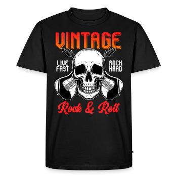Rock & Roll Rock Rock Metal Guitar - Men's Premium Organic T-Shirt - black - Front - Nico (187cm)