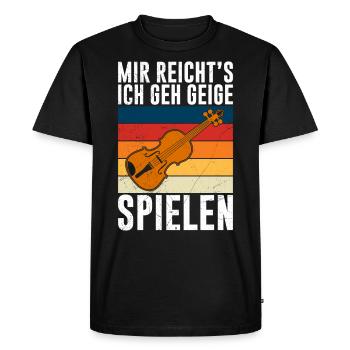 Musicien Concert Mir reichts ich spielen Geviolin jetzt - T-shirt Premium bio Homme - noir - Devant - Nico (187cm)