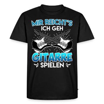 I've had enough I play guitar now - Men's Premium Organic T-Shirt - black - Front - Nico (187cm)