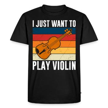 Musicien Concert Mir reichts ich spielen Geviolin jetzt - T-shirt Premium bio Homme - noir - Devant - Nico (187cm)