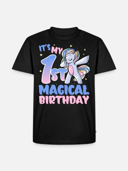 It's my 1st magical birthday - Men's Premium Organic T-Shirt - black