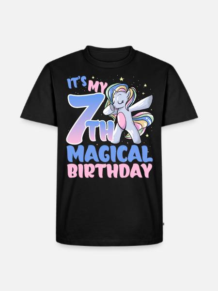It's my 7th magical birthday - Men's Premium Organic T-Shirt - black