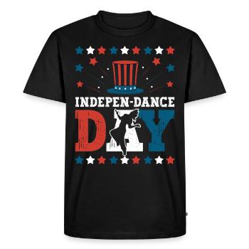Indepen-dance Day July 4th Independence Day Dancer - Men's Premium Organic T-Shirt - black - Front - Nico (187cm)