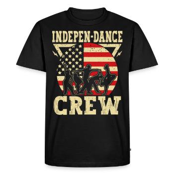 Indepen-dance Crew July 4th Independence Day Dancers - Men's Premium Organic T-Shirt - black - Front - Nico (187cm)