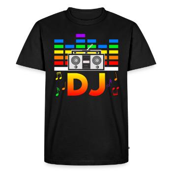 Festival Rave Techno Disco DJ Festival - T-shirt Premium bio Homme - noir - Devant - Nico (187cm)