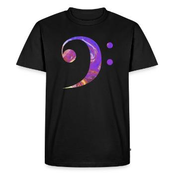 Clef de basse Je suis musicien orchestre partitions - T-shirt Premium bio Homme - noir - Devant - Nico (187cm)