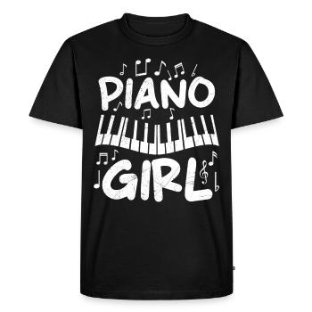 Partitions classiques Je suis un piano Fille Piano - T-shirt Premium bio Homme - noir - Devant - Nico (187cm)