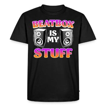 HipHop Beatbox is my thing Singing - Men's Premium Organic T-Shirt - black - Front - Nico (187cm)