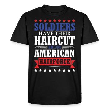 Le 4 juillet, le - T-shirt Premium bio Homme - noir - Devant - Nico (187cm)