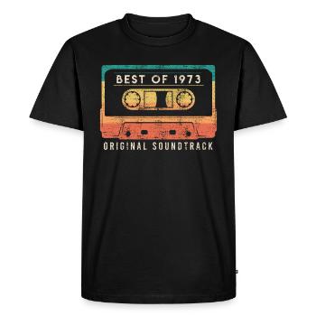 Best of 1973 60e anniversaire 60 ans - T-shirt Premium bio Homme - noir - Devant - Nico (187cm)