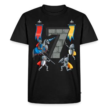 Chevaliers médiévaux Histoire médiévale - T-shirt Premium bio Homme - noir - Devant - Nico (187cm)