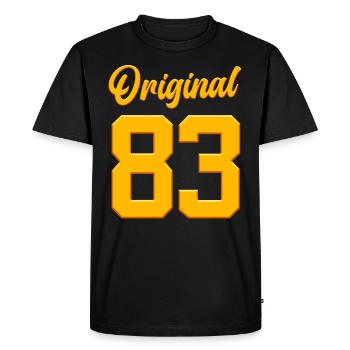 40e anniversaire né en 1983 fête d’anniversaire - T-shirt Premium bio Homme - noir - Devant - Nico (187cm)