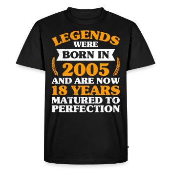 18 ans mûris à la perfection 18e anniversaire - T-shirt Premium bio Homme - noir - Devant - Nico (187cm)