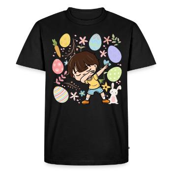 Dabbing Boy Oeufs Colorés Costume de Pâques Holida - T-shirt Premium bio Homme - noir - Devant - Nico (187cm)
