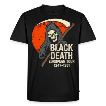 Black Death European Tour 1347-1351 - Men's Premium Organic T-Shirt - black - Front - Nico (187cm)