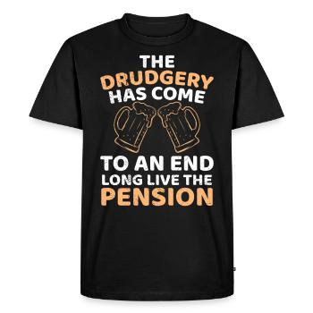 Vive la pension Hommes Retraite - T-shirt Premium bio Homme - noir - Devant - Nico (187cm)