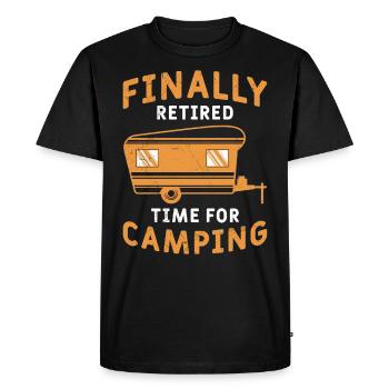 Retraite de caravane de retraités - T-shirt Premium bio Homme - noir - Devant - Nico (187cm)