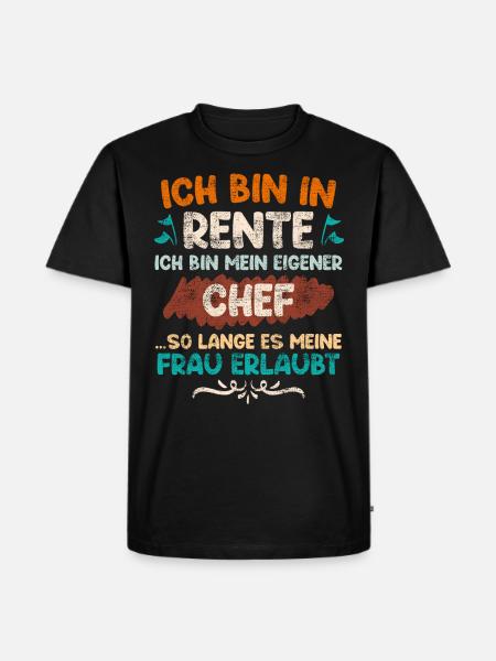 Rentner Renteneintritt Mann - Männer Premium Bio T-Shirt - Schwarz