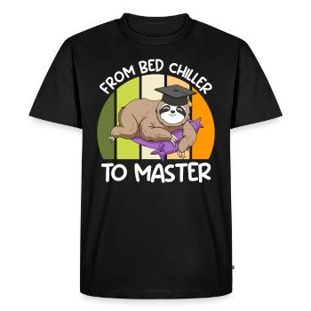 Du refroidisseur de lit au maître 2023 - T-shirt Premium bio Homme - noir - Devant - Nico (187cm)