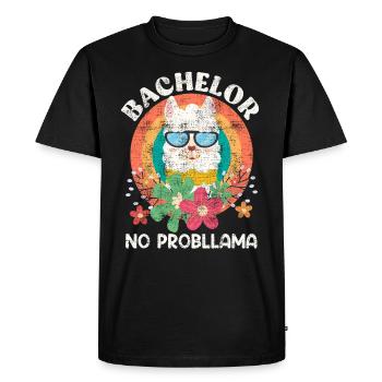 Baccalauréat NO Probllama - T-shirt Premium bio Homme - noir - Devant - Nico (187cm)