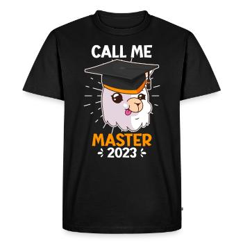 Master 2023 Graduation - Men's Premium Organic T-Shirt - black - Front - Nico (187cm)