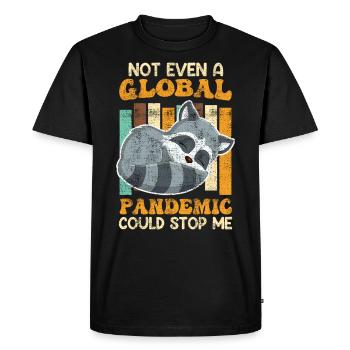La pandémie n’a pas pu m’arrêter Master Bachelor - T-shirt Premium bio Homme - noir - Devant - Nico (187cm)