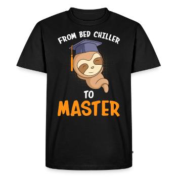 Du refroidisseur de lit au maître 2023 - T-shirt Premium bio Homme - noir - Devant - Nico (187cm)