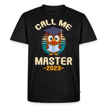 Appelez-moi Master 2023 Master - T-shirt Premium bio Homme - noir - Devant - Nico (187cm)