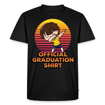 Chemise officielle de fin d’études Drôle de pois - T-shirt Premium bio Homme - noir - Devant - Nico (187cm)
