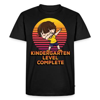 Niveau maternelle Élève complet d’un dabbing drôle - T-shirt Premium bio Homme - noir - Devant - Nico (187cm)