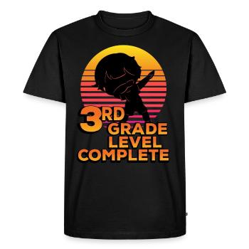 3ème année Full silhouette dab end - T-shirt Premium bio Homme - noir - Devant - Nico (187cm)