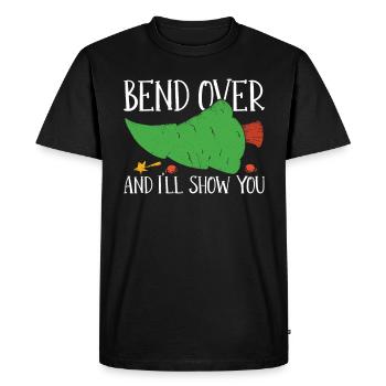 Bend down and I'll show you Christmas - Men's Premium Organic T-Shirt - black - Front - Nico (187cm)