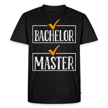 Finally finished Bachelor's degree Master's degree - Men's Premium Organic T-Shirt - black - Front - Nico (187cm)