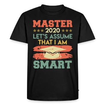 Finally Graduation Master 2020 Master Degree - Men's Premium Organic T-Shirt - black - Front - Nico (187cm)