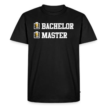 Completed Bachelor's Degree Master's Degree - Men's Premium Organic T-Shirt - black - Front - Nico (187cm)